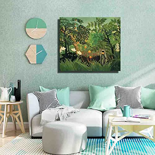 Amazon.co.jp: Henri Rousseau-エキゾチックな風景 絵画 インテリア